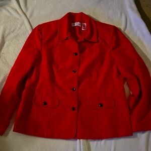 Women's Alfred Dunner Red Blazer Size 12